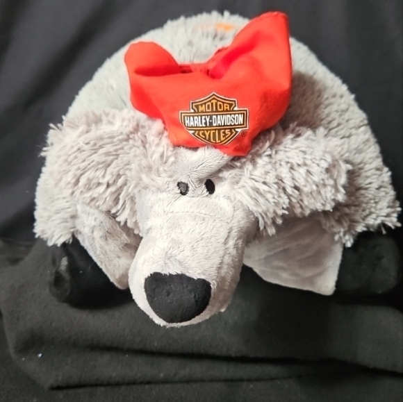 Harley Davidson 2011 Pillow Pet Grey Wolf - Picture 1 of 7